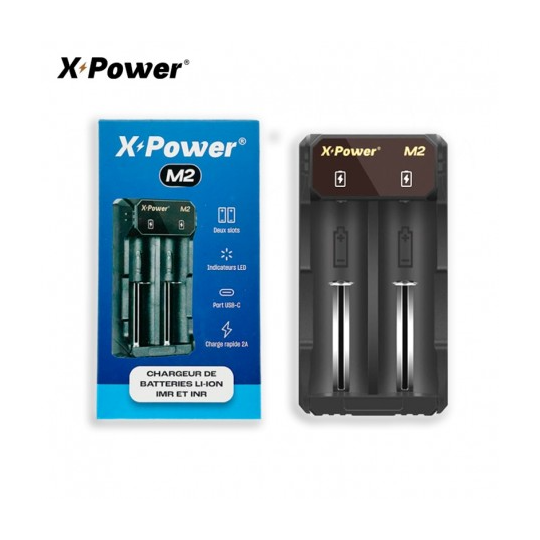 Chargeur 2 accus X-Power M2